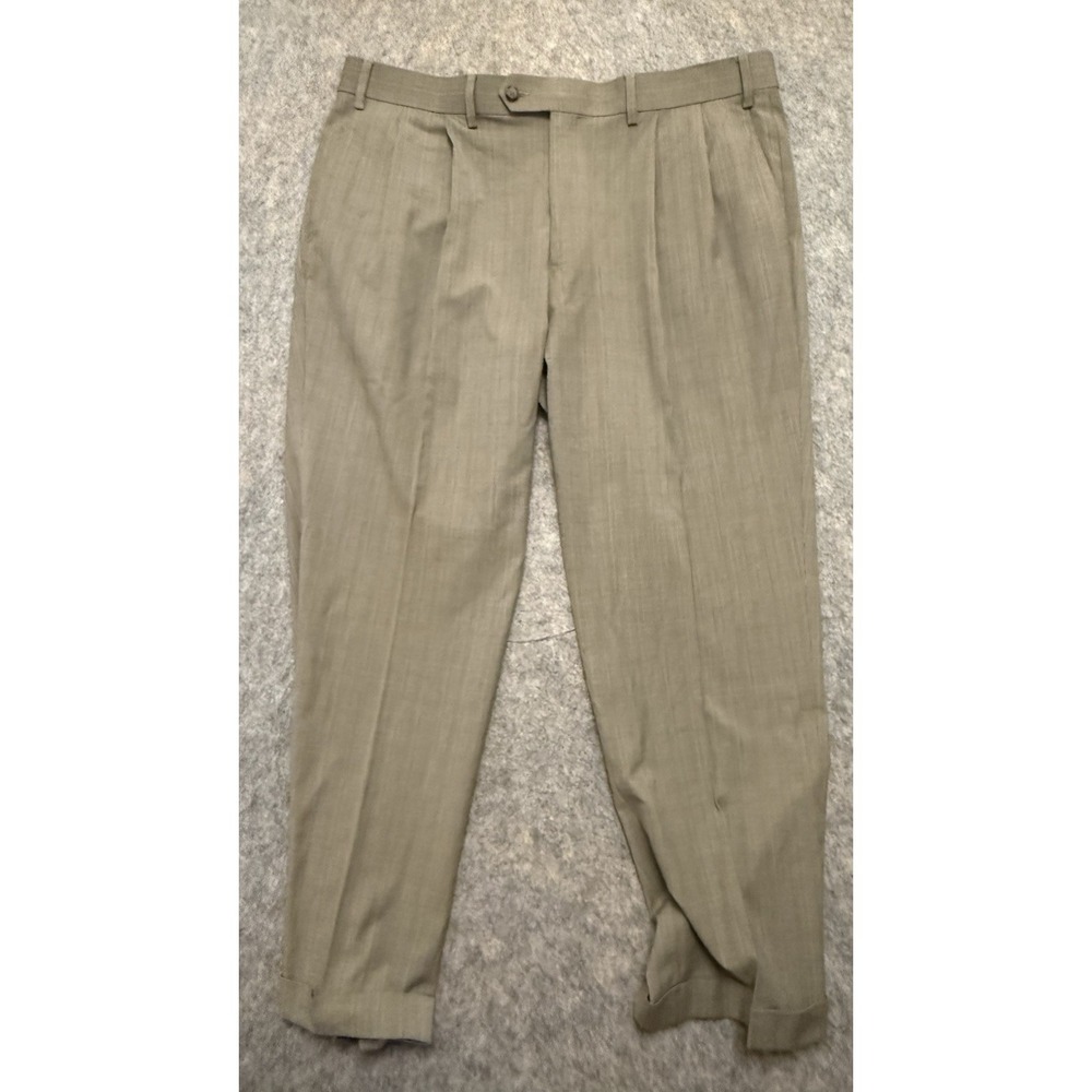 Ralph Ralph Lauren Mens Dress Pants 38x30 Pleated Khaki Taupe Classic Trousers